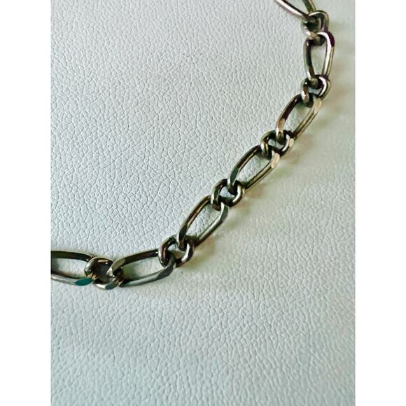 Vintage Made in Korea Puffy Heart Toggle Bracelet 90s Y2K Gold Silver Tone - Picture 4 of 9